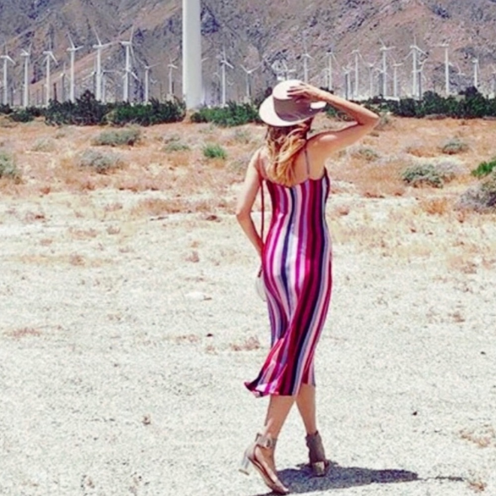 Reformation | Rosaly Isabel Striped Midi Dress 8 - Picture 2 of 8